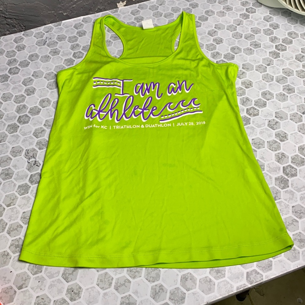 Sport Trek Medium I Am An Athlete Racerback Tank